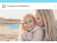 Tablet Screenshot of lansdowneortho.com